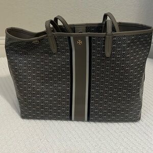 AUTHENTIC Tory Burch Gemini Link Coated Canvas Tote Handbag